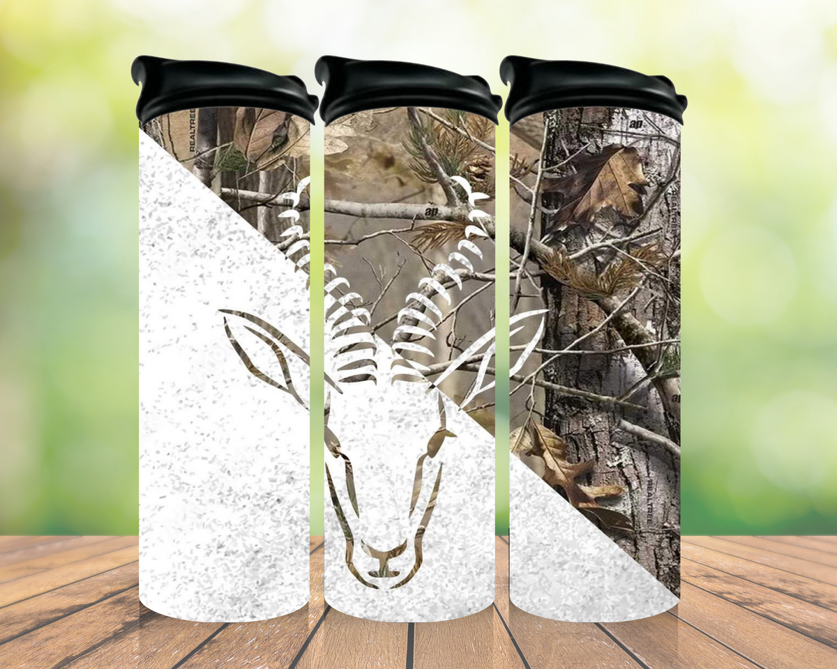 Camo deer 20oz tumbler