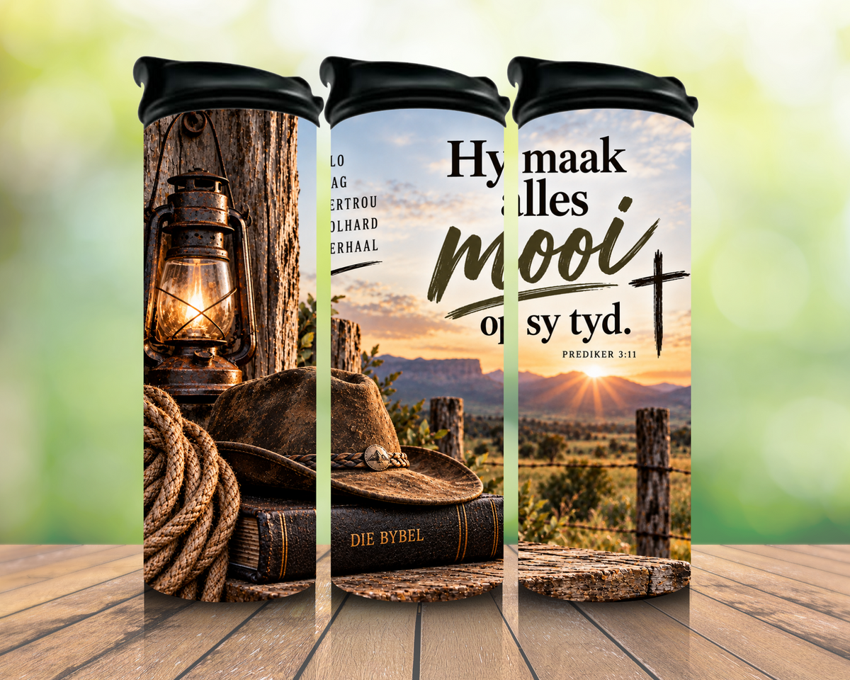 Wees Sterk en Moedig Lion 20oz Tumbler