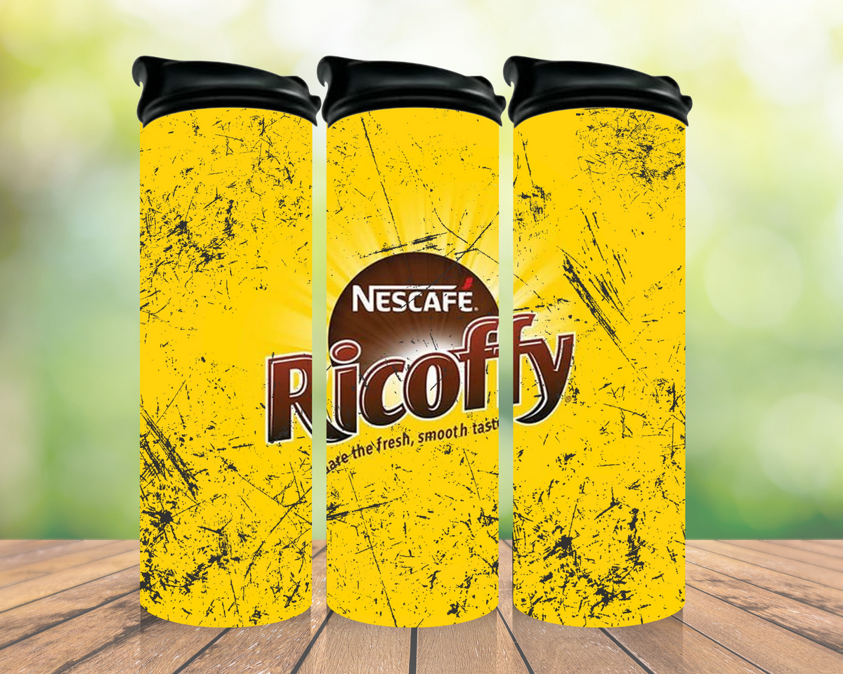 Nescafe Ricoffy coffee 20oz tumbler design