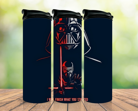 Dark side inspired 20oz tumbler design