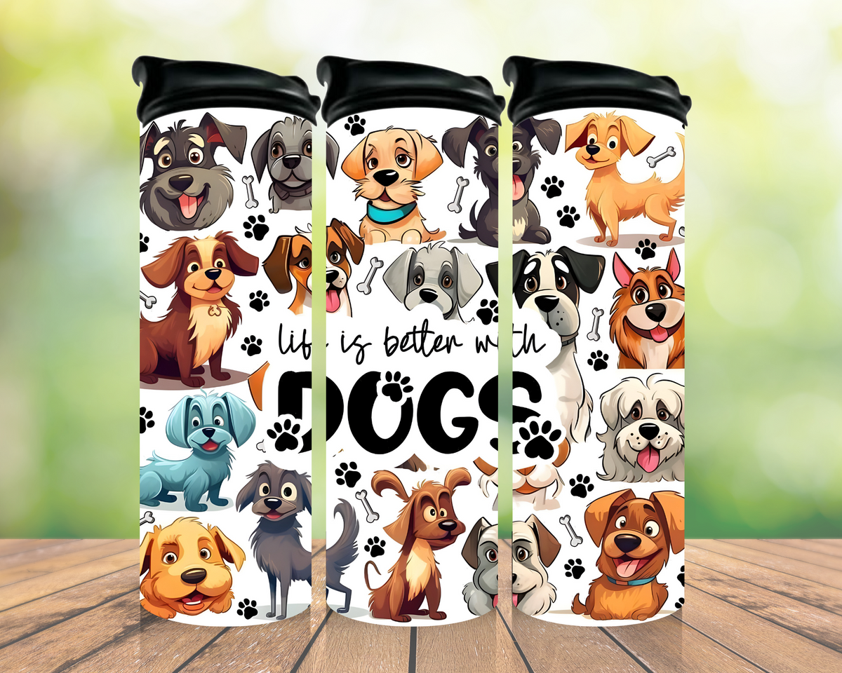 Dog lover 20oz tumbler design